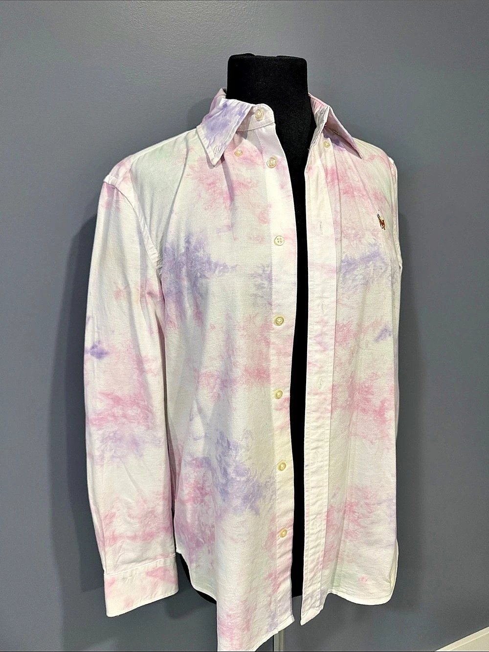 Ralph Lauren Relaxed Fit Tie-Dye Button Down Size Medium